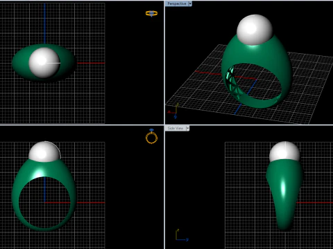 A100-44-rings 3D Print Model