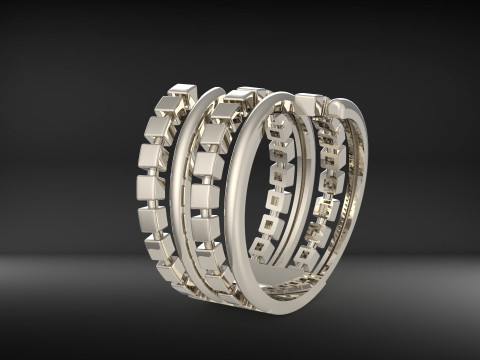 A100-20-ring 3Dプリントモデル