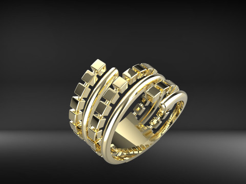 A100-20-ring 3Dプリントモデル