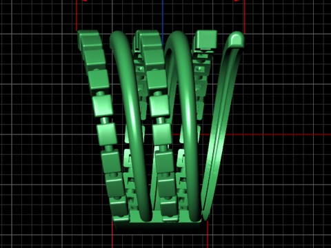 A100-20-ring 3Dプリントモデル