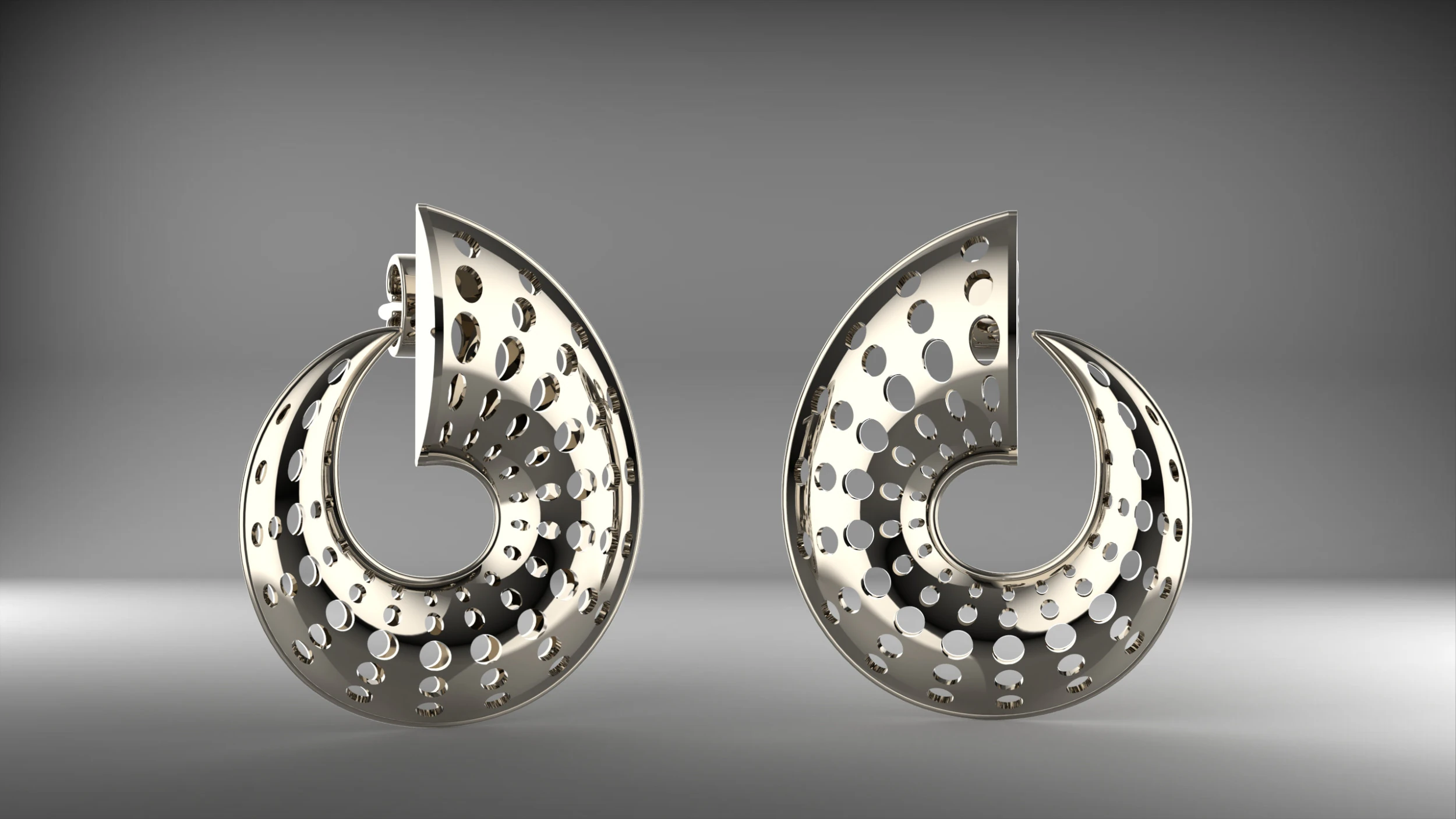 A100-23-earrings 3D Print Model .c4d .max .obj .3ds .fbx .stl .blend 