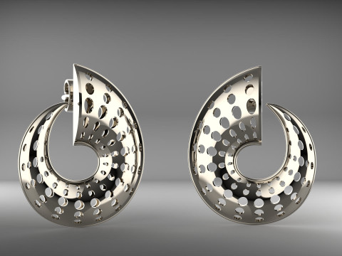 A100-23-earrings Modelo de impresión 3D