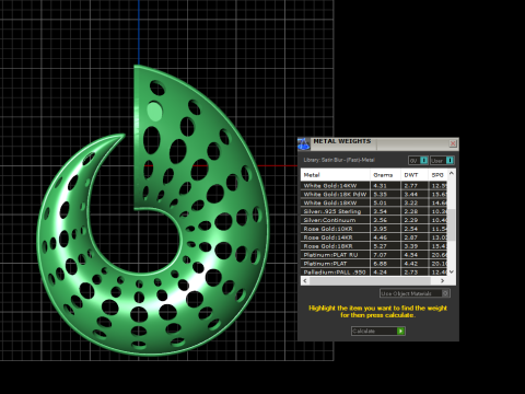 A100-23-earrings Modèles 3D en vedette