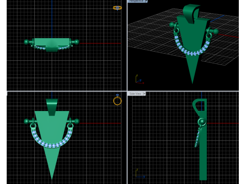 A100-2-pendant Model Cetak 3D