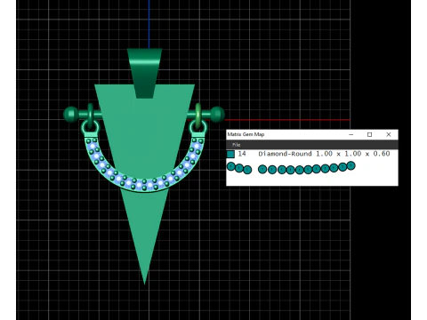 A100-2-ペンダント 3Dプリントモデル