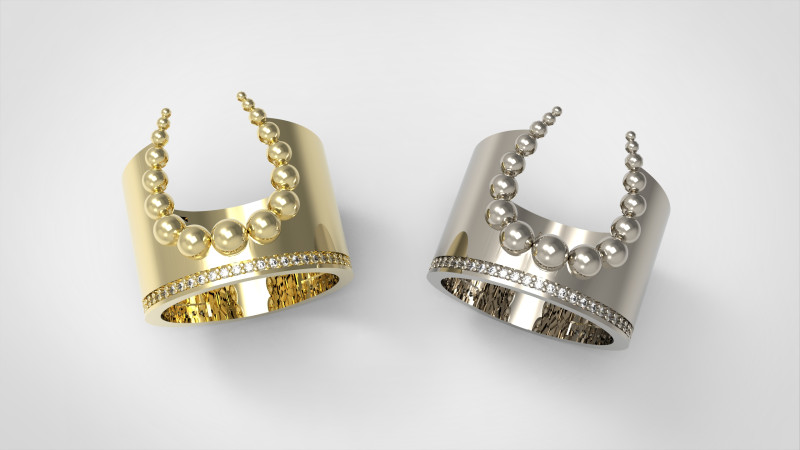 A100-29-rings 3D Принт Модель .c4d .max .obj .3ds .fbx .stl .blend