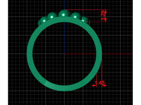 A100-29-rings 3D Print Model
