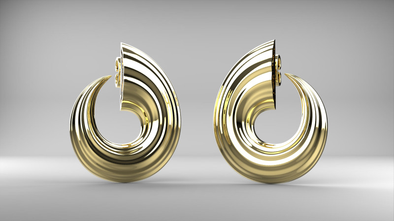 A100-22-earrings Model Cetak 3D .c4d .max .obj .3ds .fbx .stl .blend