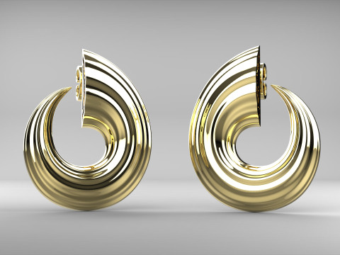 A100-22-earrings Modelo de impresión 3D