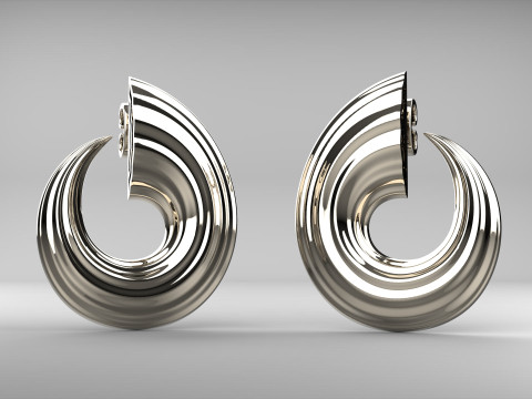 A100-22-earrings Model Cetak 3D