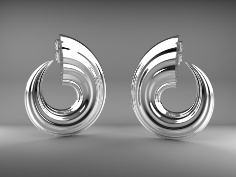 A100-22-earrings Model Cetak 3D