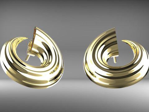 A100-22-earrings Model Cetak 3D