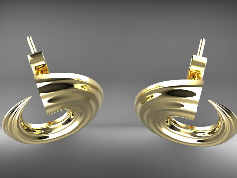 A100-22-earrings Model Cetak 3D