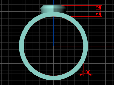 A100-22-rings 3D 打印模型