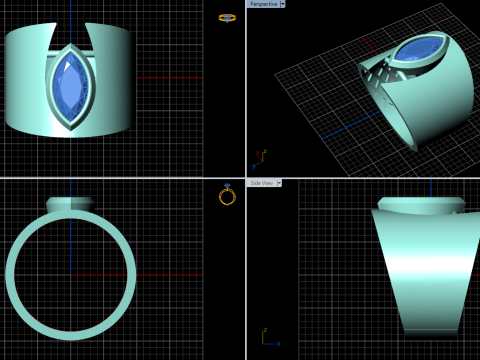 A100-22-rings 3D 打印模型