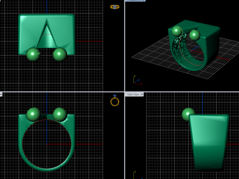 A100-34-rings 3D-printmodel