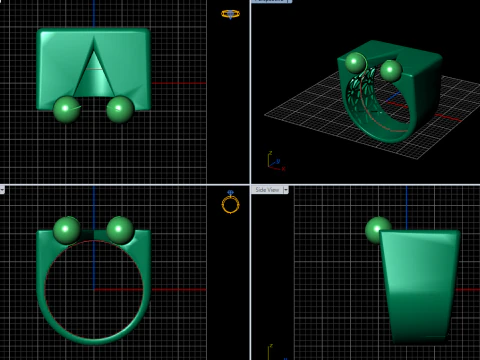 A100-34-rings 3D Print Model