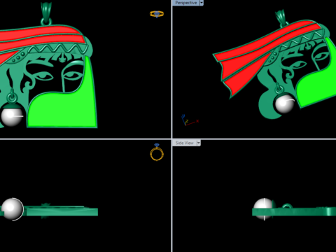 A100-35-pendant Model do druku 3D