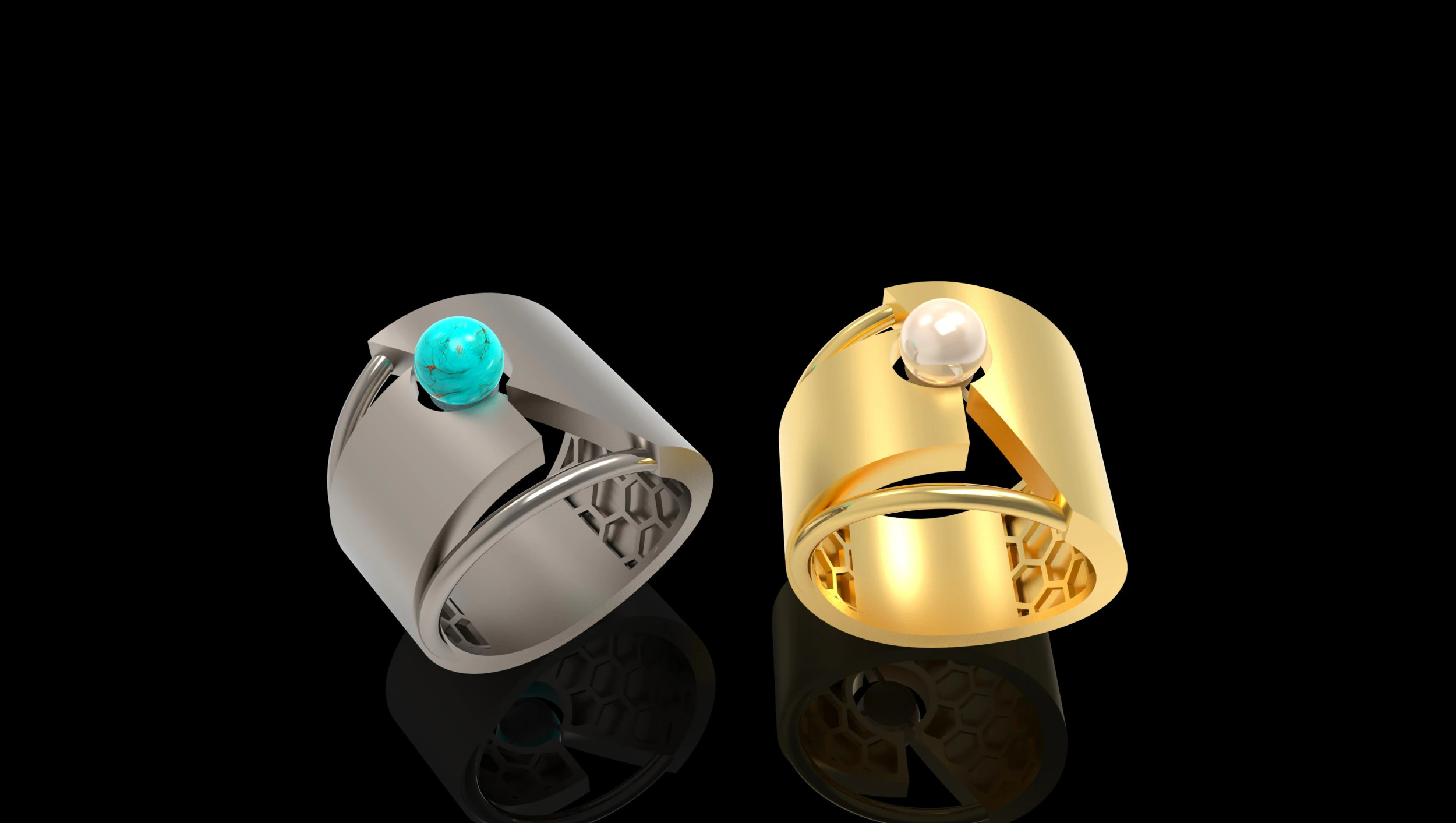 A100-37-rings 3D Print Model .c4d .max .obj .3ds .fbx .stl .blend