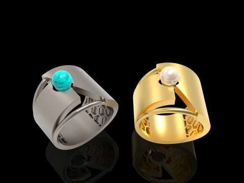 A100-37-rings 3D प्रिंट मॉडल