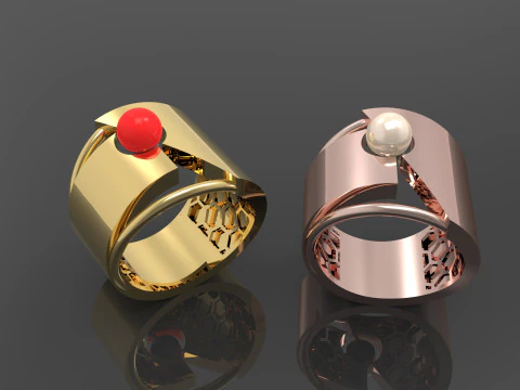 A100-37-rings 3D Print Model