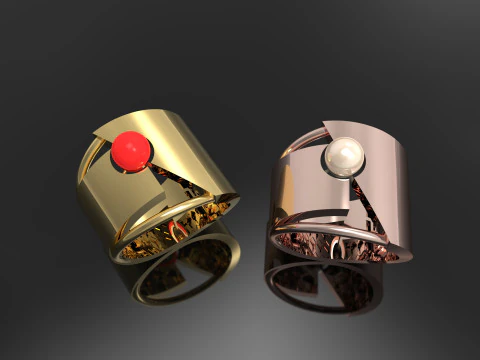 A100-37-rings 3D Print Model