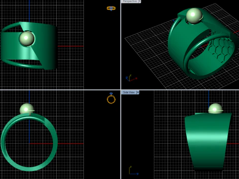 A100-37-rings 3D Print Model
