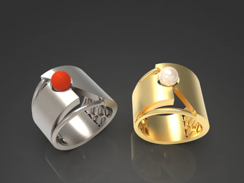 A100-37-rings 3D Print Model
