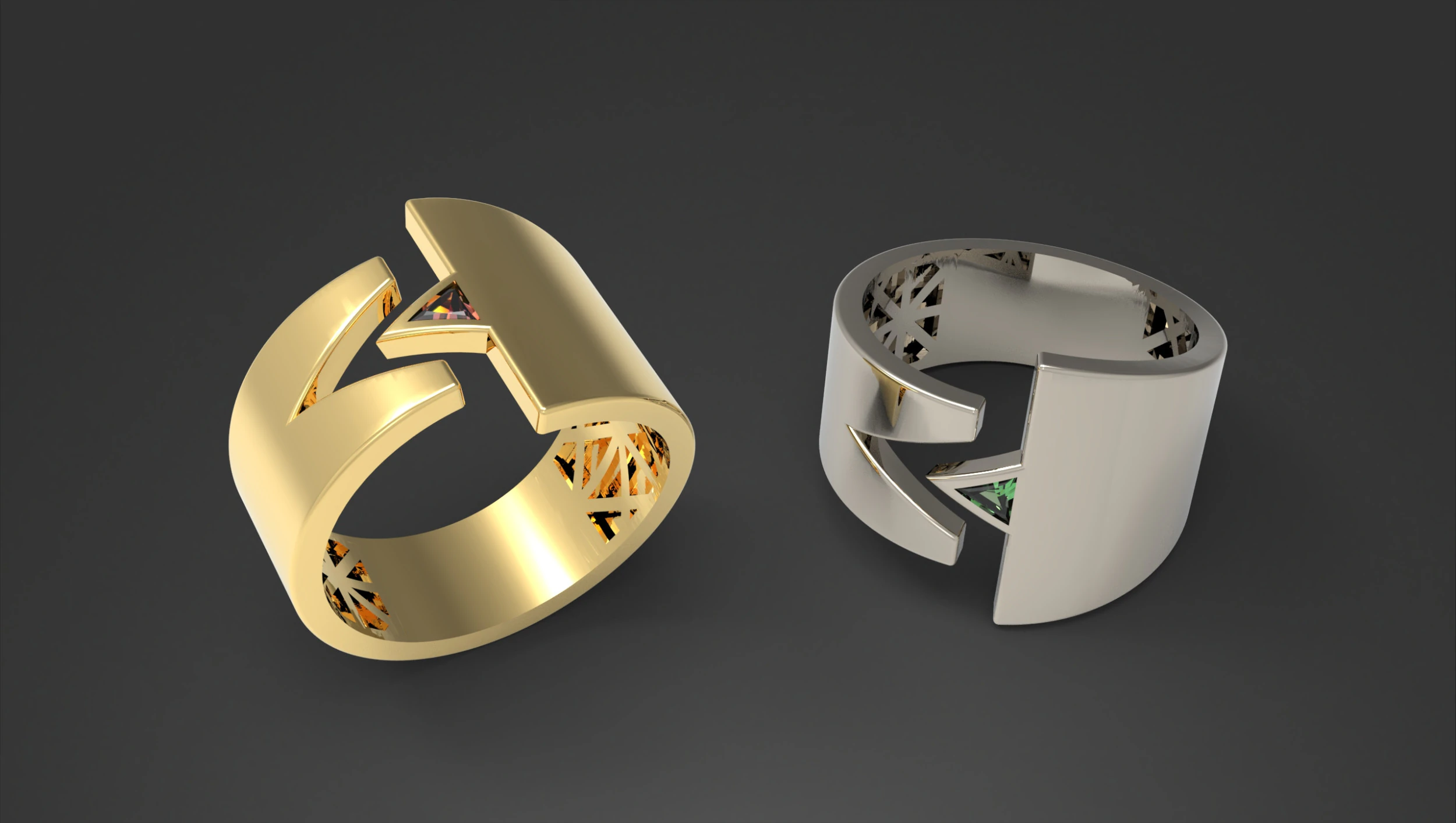A100-39-rings 3D Print Model .c4d .max .obj .3ds .fbx .stl .blend 