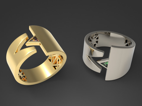 A100-39-rings 3D 프린트 모델