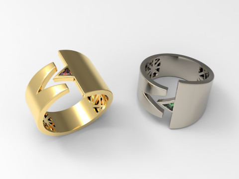 A100-39-rings 3D Print Model