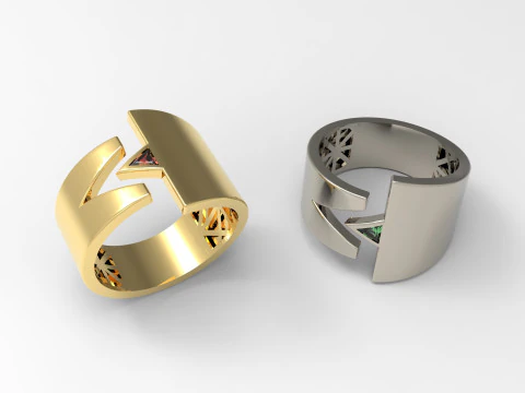 A100-39-rings 3D Print Model