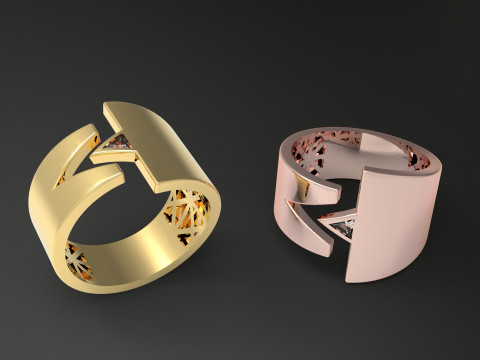 A100-39-rings 3D Print Model