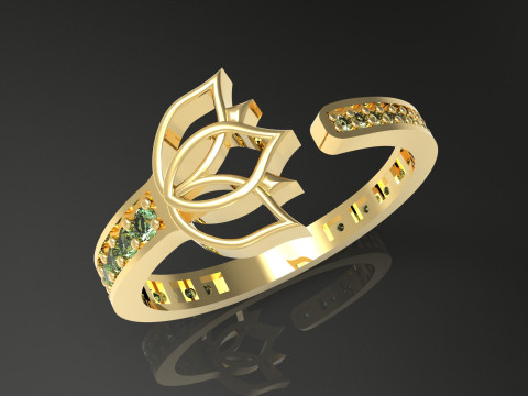 A100-41-rings Modello di stampa 3D