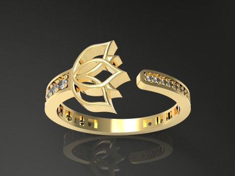 A100-41-rings Modello di stampa 3D