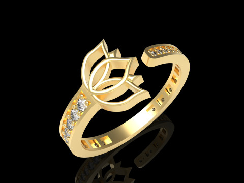 A100-41-rings Modello di stampa 3D