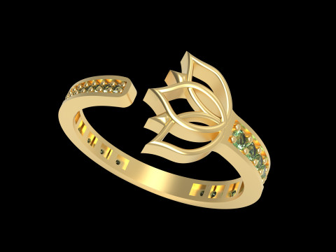 A100-41-rings Modello di stampa 3D