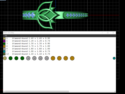 A100-41-rings Modello di stampa 3D