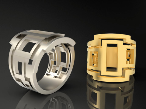 A100-45-rings 3D Print Model