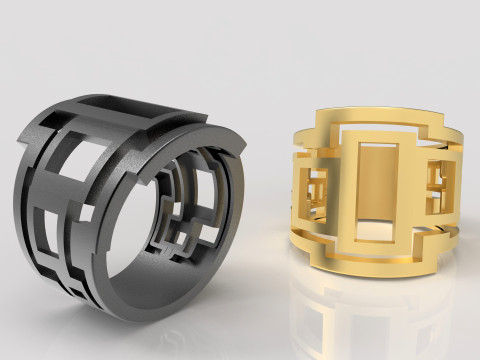 A100-45-rings 3D printmodel
