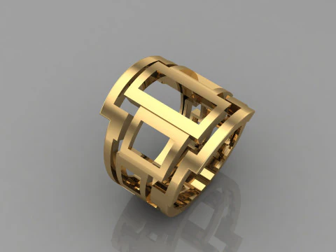 A100-45-rings 3D Print Model