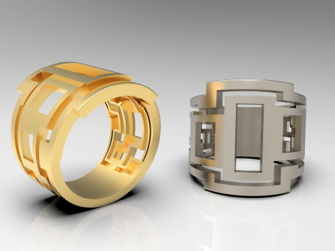 A100-45-rings 3D printmodel
