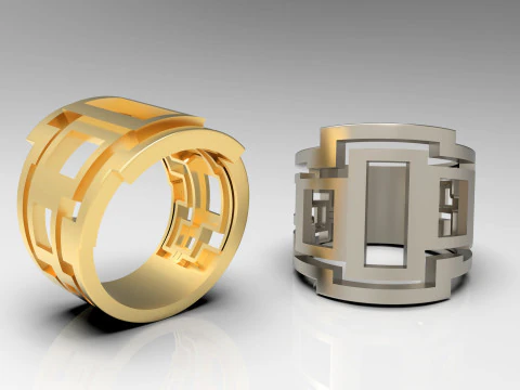 A100-45-rings 3D Print Model