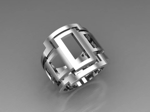 A100-45-rings 3D Print Model