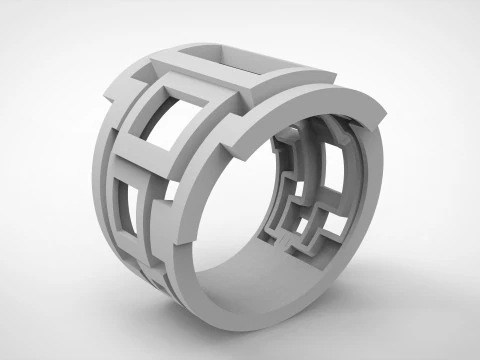 A100-45-rings 3D Print Model