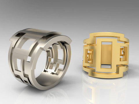 A100-45-rings 3D printmodel