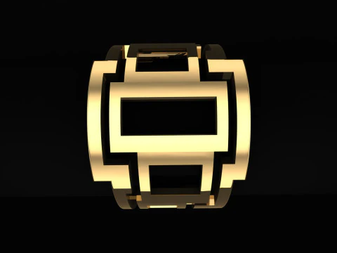 A100-45-rings 3D Print Model