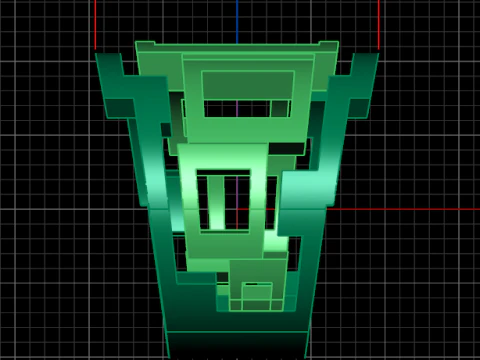 A100-45-rings 3D Print Model