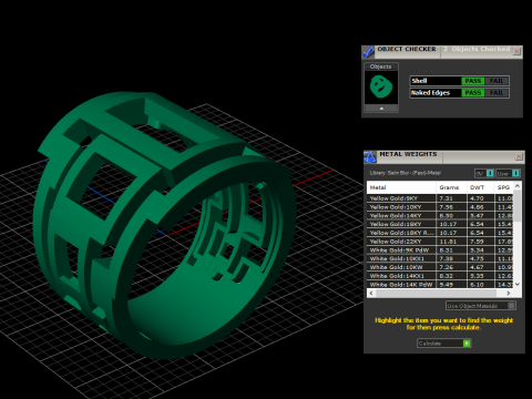 A100-45-rings 3D printmodel