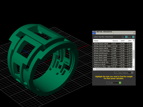 A100-45-rings 3D printmodel
